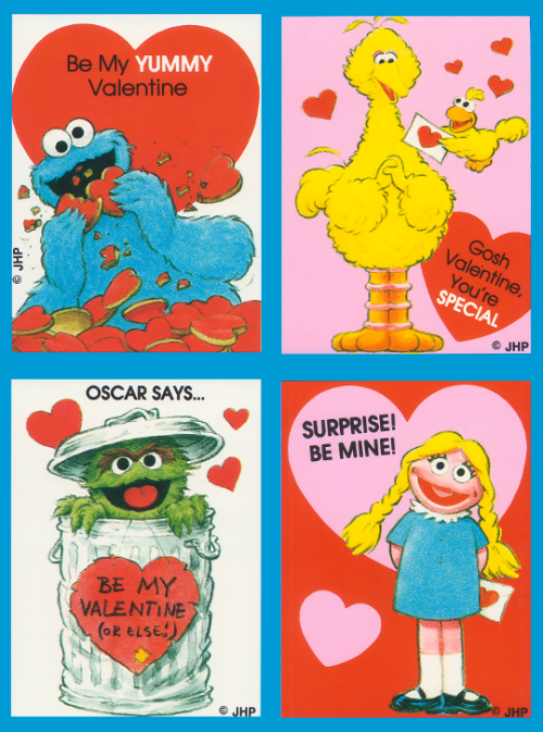 melancholyprince:1991 Sesame Street Valentines