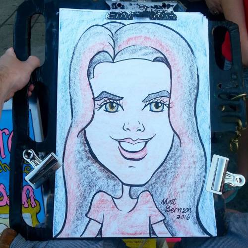 Doing caricatures at Dairy Delight! #caricature #art #drawing #artstix #caricaturist #artistsoninstagram #artistsontumblr  (at Dairy Delight Ice Cream)