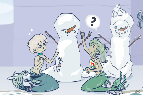 The Little TrashmaidSnowman part 2Read the comic on WebToons (rate 10 stars to support the comic)Rea