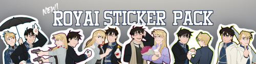 Royai stickers are now up on my shop! ️https://www.etsy.com/shop/AnnaLeighArtwork?sort_order=price_d