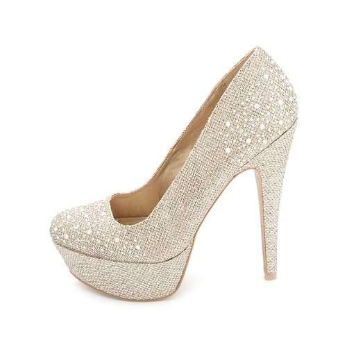 High Heels Blog Glitter Mesh Rhinestone Platform PumpsSee what’s on sale… via Tumblr