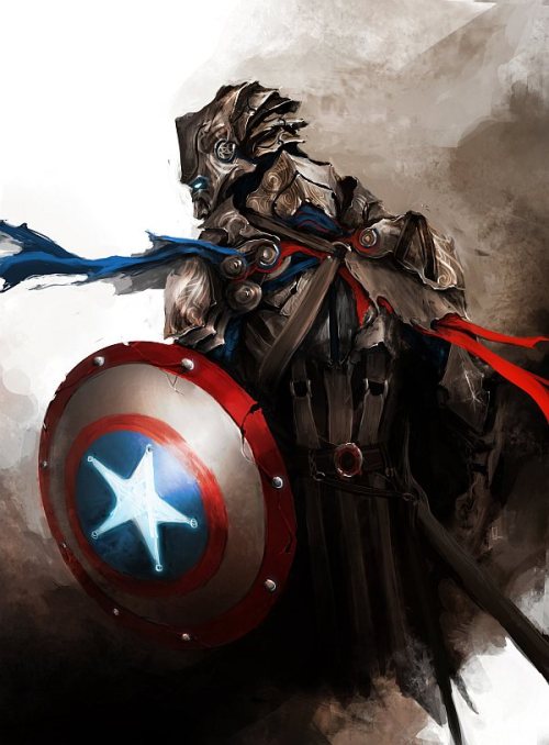 nomalez:  The Avengers - heroic fantasy version  Artwork by theDURRRRIAN