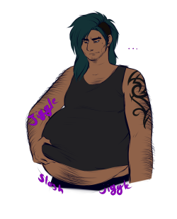 stuffed-and-slimy:  I draw this douche too much andinthesameanglewhatSomeone asked if I could draw fat people. So here’s Holvast if he stopped going to the gym.Holvast suits any body type althoughprobablynotskinny