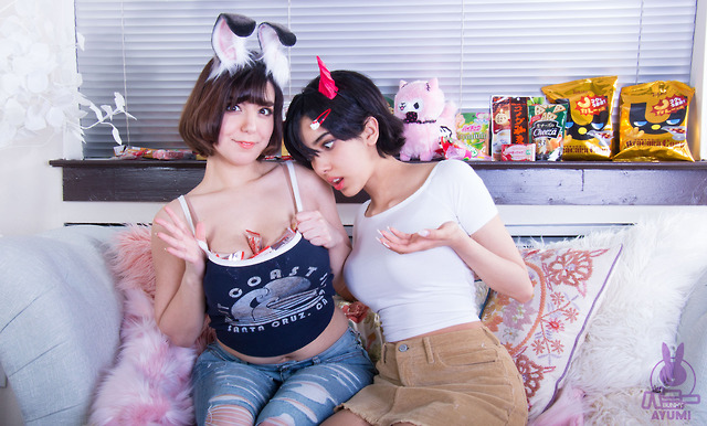 Bunny Ayumi and Blue Hair Girl Cosplay - wide 1