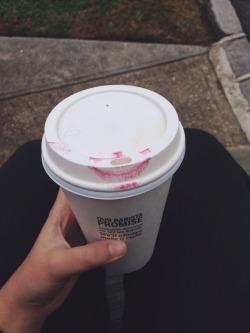 wreckedteens:when you’re wearing lipstick and try to drink coffee