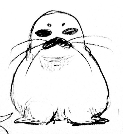 polyglotplatypus:here are some of the best seals i drew while taking the train today