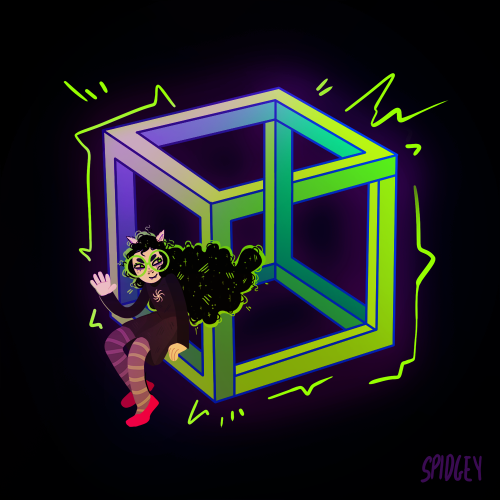 spidgey:  MC ESCHER x HOMESTUCK - happy 413!!!  (TITLES: Weightlessness in the Canonical / Horrorterrors in Cue Ball / A Perfectly Impossible Cube / i warned you about the penrose staircase bro! i told you dog!)