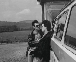 catelynscorner: Morrissey and Johnny Marr on the road.