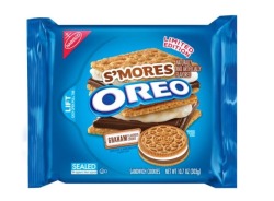 foodhumor:  They’re not calling them “S'moreos” but Nabisco’s S'mores Oreo cookies are now available in stores.  The limited-edition flavor features graham-flavored wafers with a dual-layered filling of marshmallow- and chocolate-flavored creme.