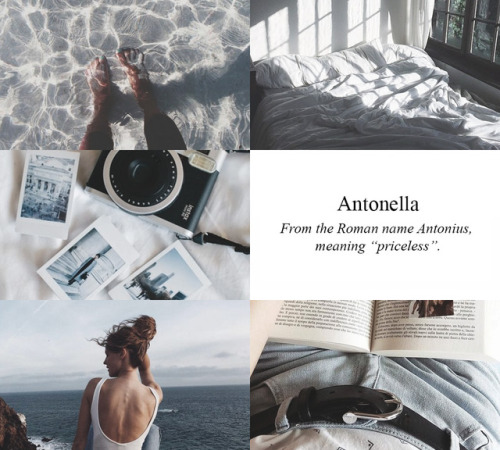 Aesthetic name: Antonella, requested by siamo-nati-per-vivere