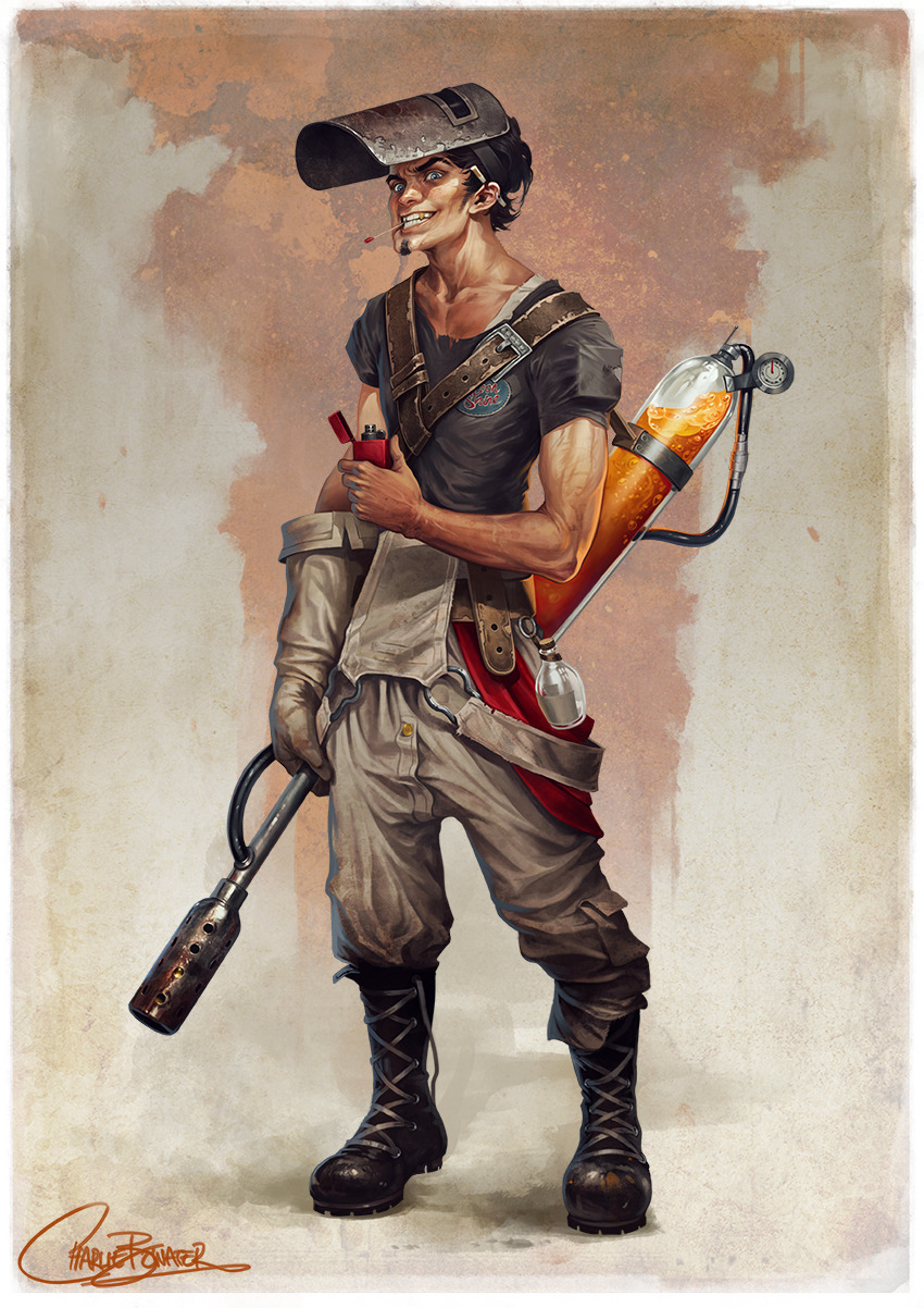 charliebowater:  A new villainous character painting as part of a tutorial for 2DArtist.The