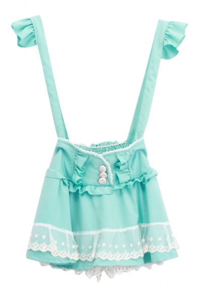 naemeii:    pastel suspender skirt  