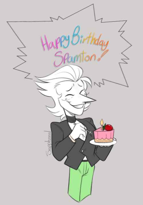 xzacloudx:sapphzeal: Some late b-day stuff for Spam. Awww jeeez… That juxtaposition between the two 