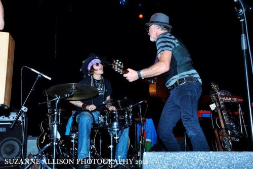 TBT:  Johnny Depp, playing the drums, 10 years ago, on March 30, 2012, during Bill Carter’s show at 