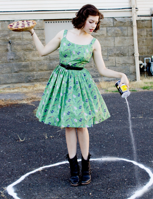 lipstickstainedlove: kittenfeathers: {Photos by Pleasing Fiction} &ldquo;This dress took a 