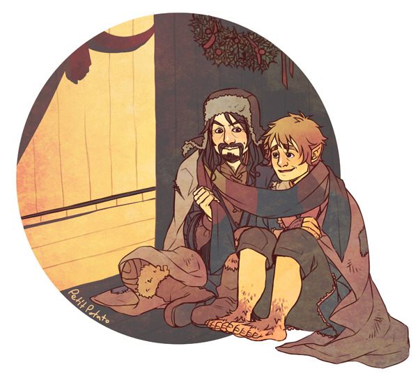 petitpotato:  Hobbit Advent - Day 11: Warmth What of they had spent Christmas in