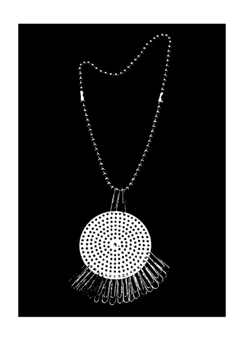 design-is-fine:Anni Albers, Necklace, designed with Alex Reed, ca.1940. Aluminiumsieb, Büroklammern 