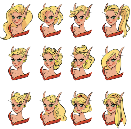 Blood Elf and Orc hairstyles! 