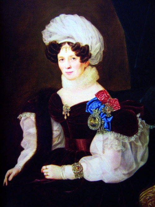 Tatiana Golitsyna by Francois Nicholas Riss, 1835