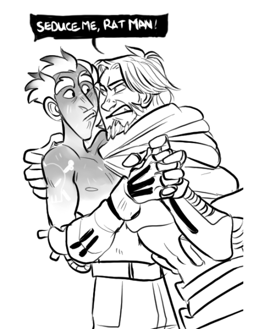 badmasteryoujerk:  It is 1 am and this is all I was thinking of. And then Mccree body slammed Junkrat 
