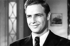 littlevirtue:moonchild30:Marlon Brando’s ‘Rebel Without a Cause’ screen test. [X]way too attractive