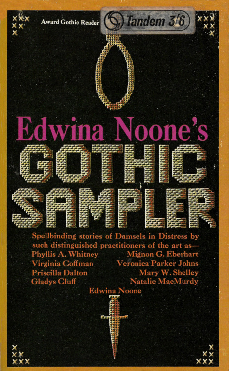 Edwina Noone’s Gothic Sampler (Award Books, 1966).From eBay.