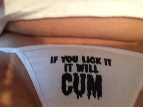 sassik1986:  New panties that I fucking love …. Thank you