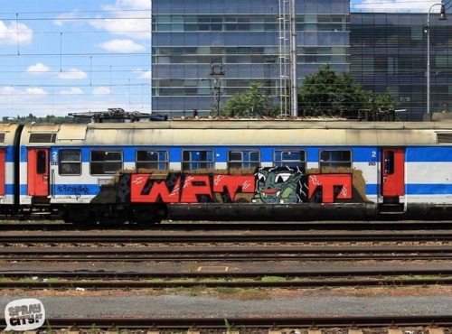 Foto by: @spraycityat #watt #graffitibrno #train #panel #traingraffiti #graffiti #czechgraffiti #brn