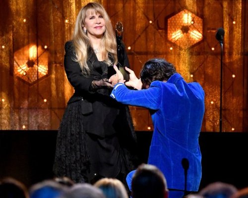 harrystylesdaily - Harry and Stevie Nicks at the Rock & Roll...