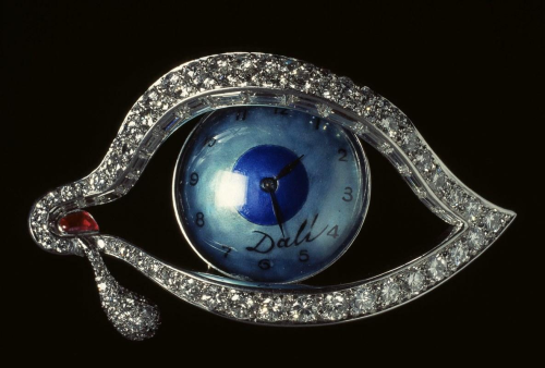 arinewman7:Eye of TimeBrooch by Salvador DaliPlatinum, ruby and diamonds1949