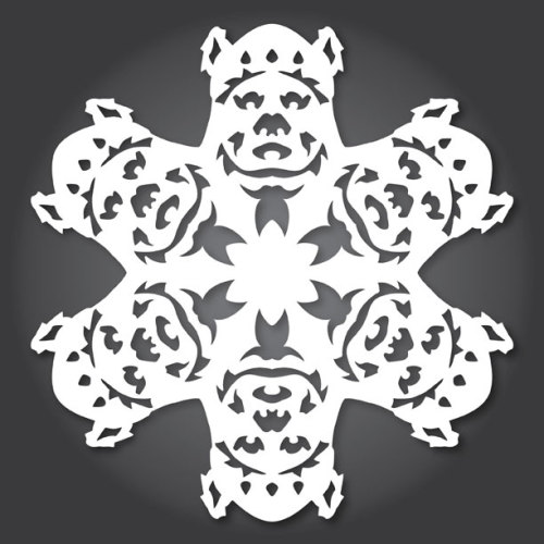  「雪の結晶スター・ウォーズ」切り絵のつくり方HOW TO MAKE STAR WARS　SNOWFLAKES WITH PAPER, SCISSORS, AND THE FORCEStar 