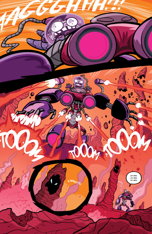 The Voot Cruiser transforms into the Voot BRUISER in this month’s issue of Invader Zim!from Invader Zim #10