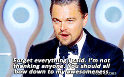 4rch0n:   Leonardo DiCaprio is tired of your shit, Academy!  sry guys it’s a fake, but it’s hilarious xD