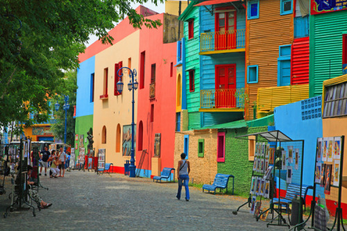 ultimate-passport:
“ La Boca- Argentina
La Boca is a neighbourhood in the Argentinian capital of Buenos Aires. It is most famous for its colourful houses and soccer team Boca Juniors. Tourists flock to the famous Caminito walkway, to see displays of...