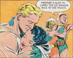 Flash Gordon and Dale Arden.  Panel by Al