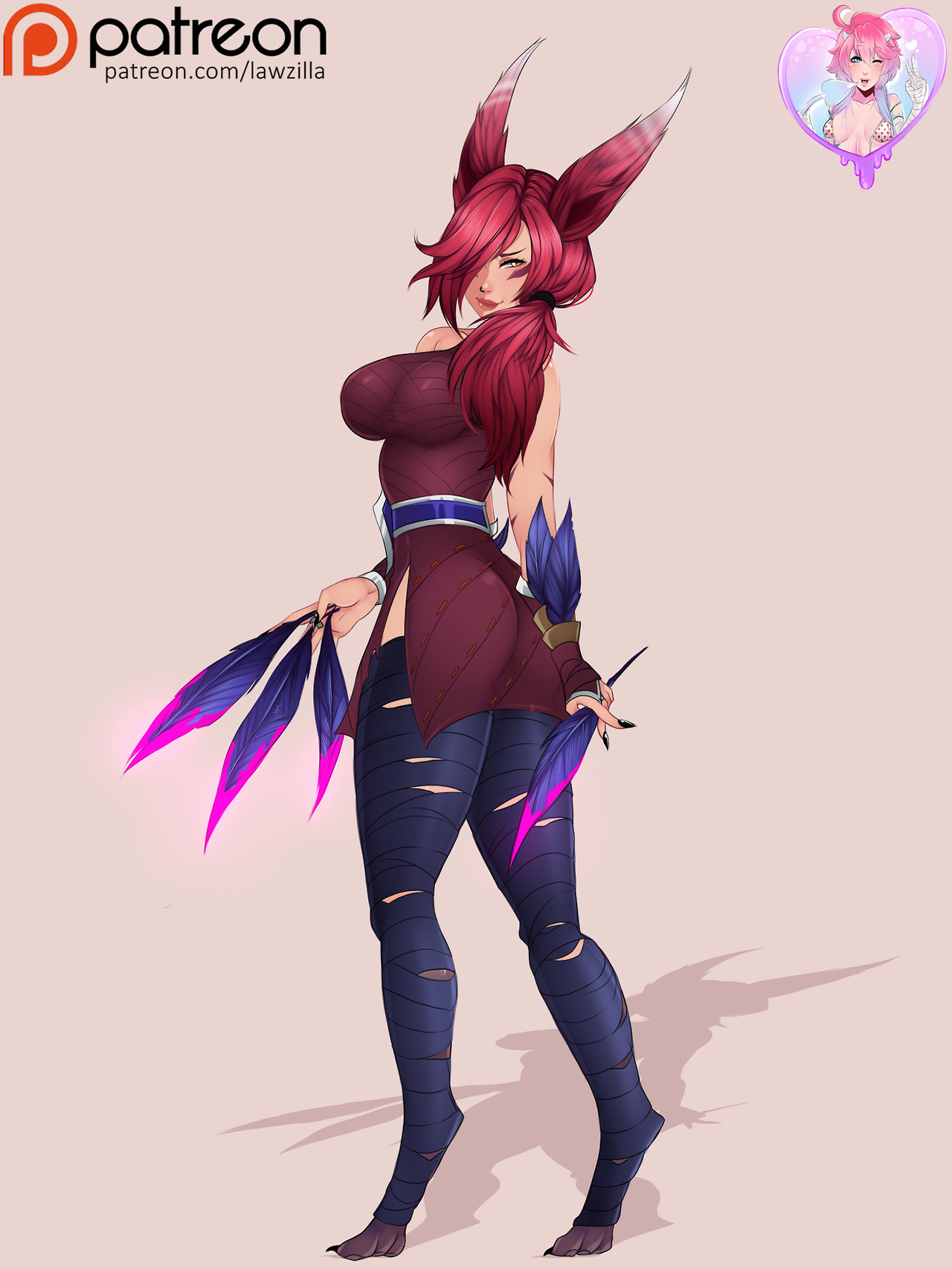 Finished Xayah from League of Legends :D!!! Get all the versions in high-res over