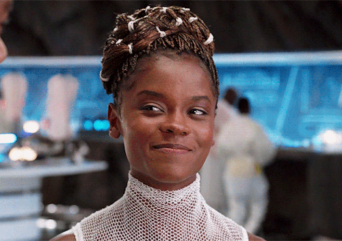 halle-berry:   This corset is really uncomfortable, so could we all just wrap it up and go home? Letitia Wright as Shuri in Black Panther (2018) dir. Ryan Coogler 