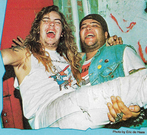 Max Cavalera and Joao GordoJuly 1990