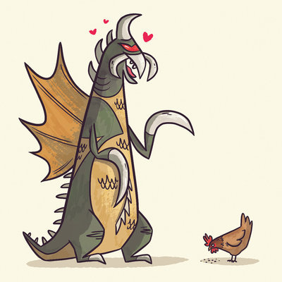 squeedge:  xombiedirge:  A Kaiju Romance Series by Christopher Lee / Tumblr / Store 4” X 4&rdq