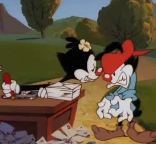 Screenshots Of My Favorite Animaniacs Episode, The Warners And The Beanstalk.
