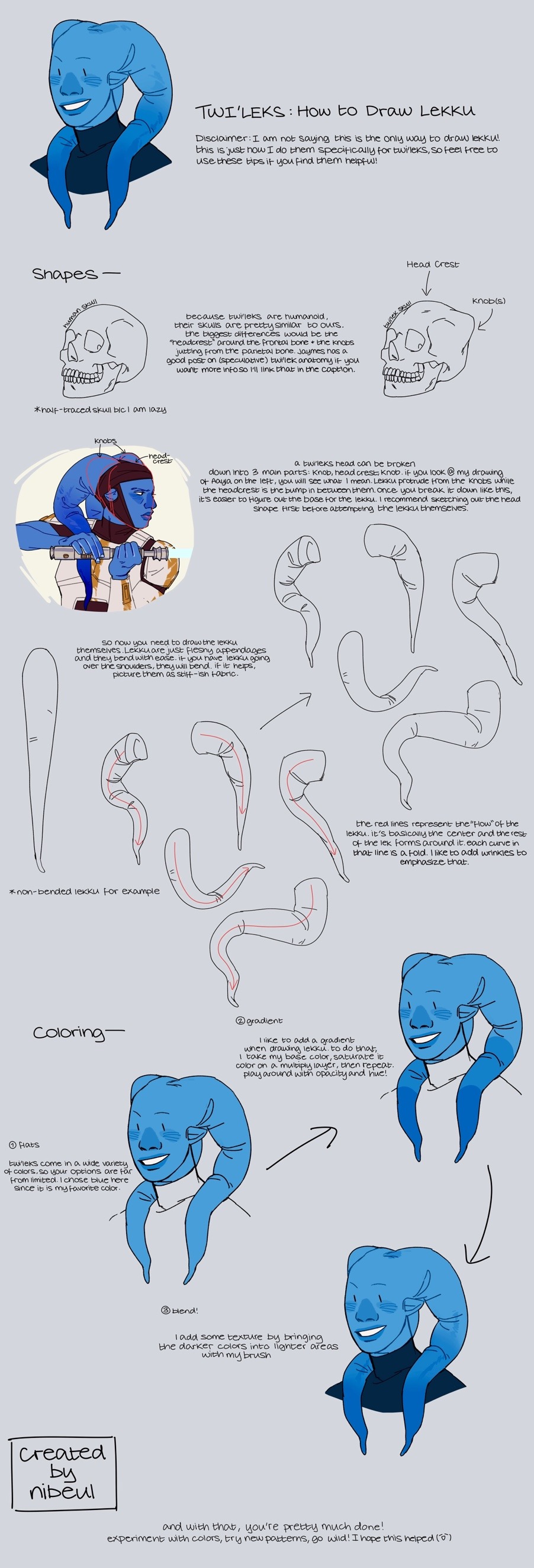 don't let it become a curse, ok? — Twi’leks: How to Draw Lekku