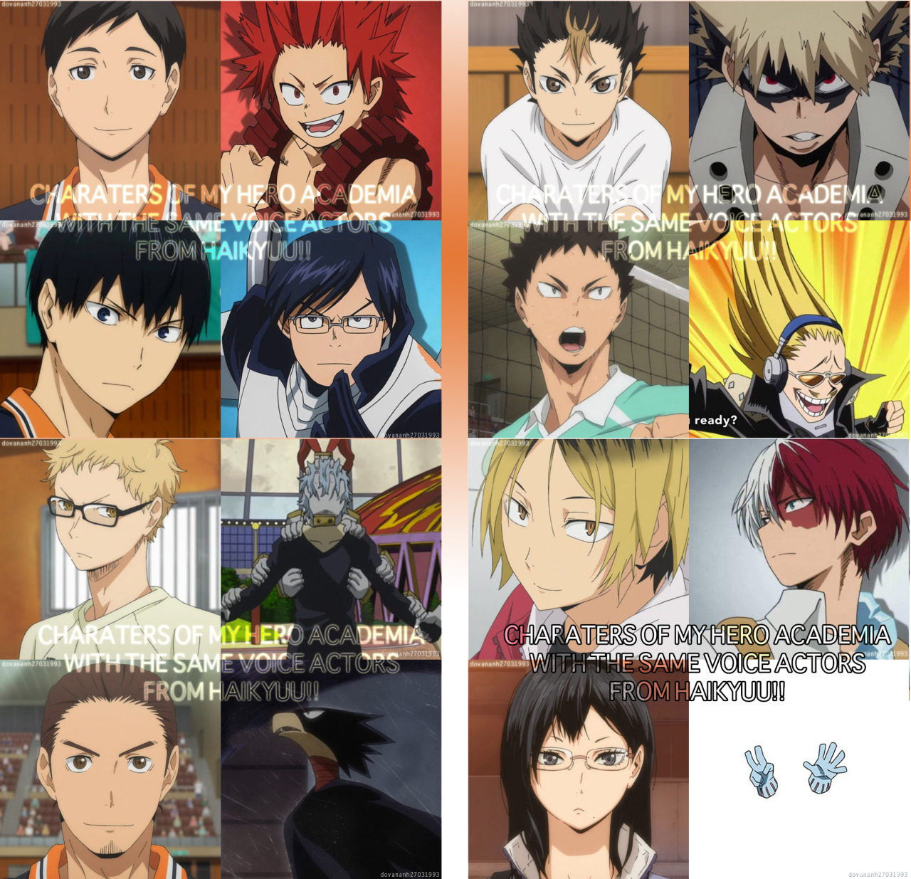 Haikyuu!!: The Main Characters & Their My Hero Academia Counterparts