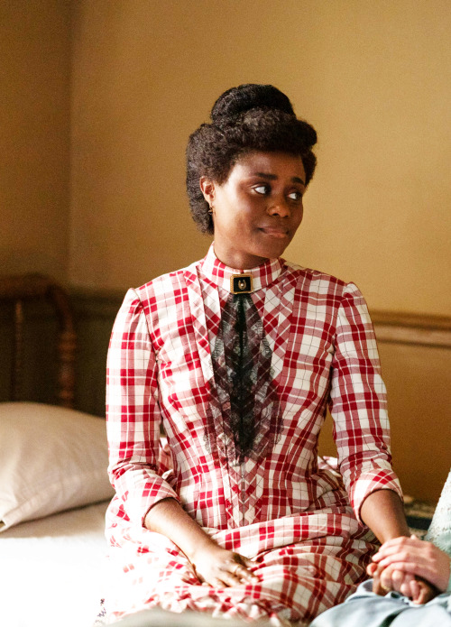 fuckyeahcostumedramas:Denée Benton as Peggy Scott in ‘The Gilded Age’ (TV Series, 2022 - ). 