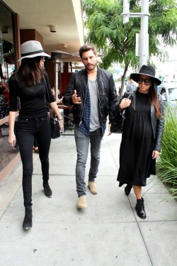 keeping-up-with-the-jenners:  December 5, 2014- Kendall out for lunch with Kourtney and Scott 