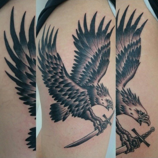 — Harpy Eagle Tattoo - done by 'Munky' at Fallen