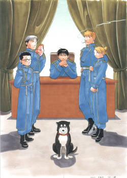 alwaysfullmetalheart:30 Days of Fullmetal Alchemist ChallengeDay 18- Team Edward or Team MustangAs much as I love Edward and his pals, Mustang’s team wins by a long shot. I love the whole lot of them, and it’s obvious that Roy took a long time in