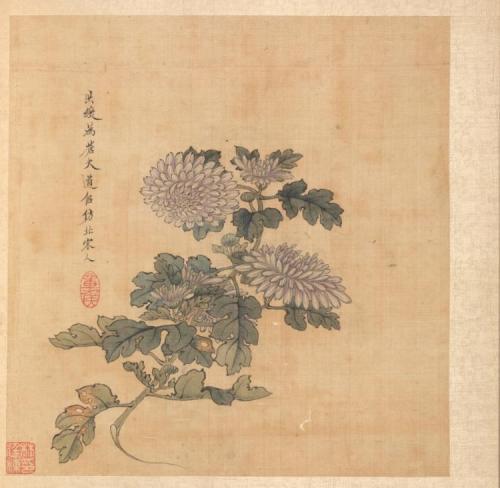 Paintings after Ancient Masters: Chrysanthemum, Chen Hongshou, 1598-1652, Cleveland Museum of Art: C