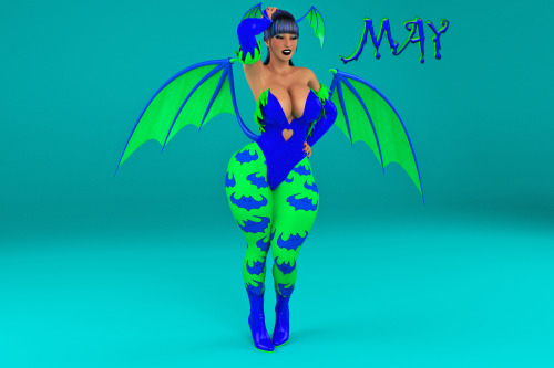 Here’s the Final render Of May cosplaying as Morrigan from Darkstalkersshe kinda does look like her, but it just because of the outfit.Postworkphotoshop RenderLuxRender and Daz Studio 4.5Enjoy