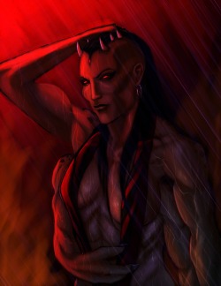 2ndsunsaint:  Worked on the Sheeva drawing