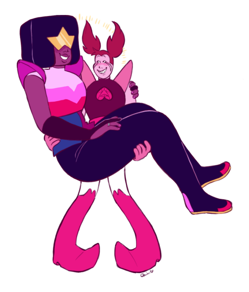 i know this directly goes against canon because spinel has effortlessly picked garnet up like 3 time